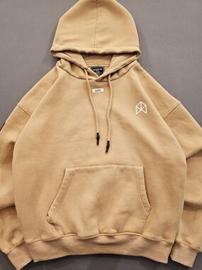Rawgear Heavyweight Oversized Pullover Hoodie - Tan/Dune
